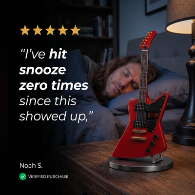 HeavyHertz™ Guitar Alarm Clock