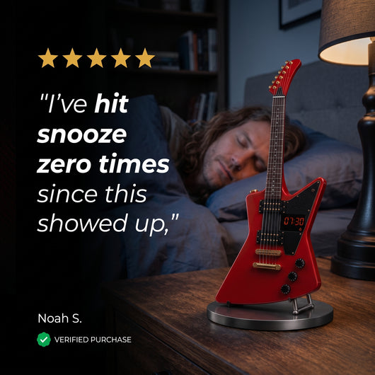 HeavyHertz™ Guitar Alarm Clock