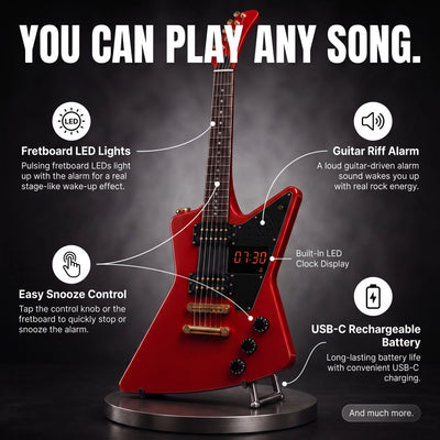 HeavyHertz™ Guitar Alarm Clock