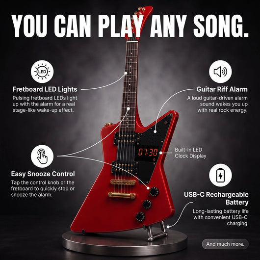 HeavyHertz™ Guitar Alarm Clock