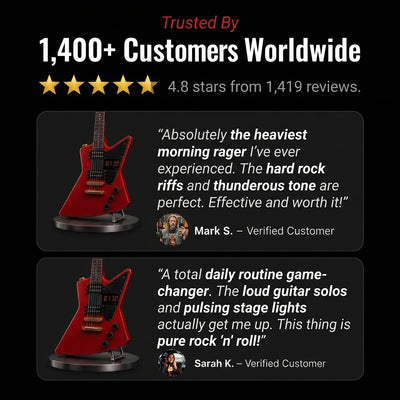 HeavyHertz™ Guitar Alarm Clock